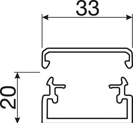 Produktbild Hager Kabelkanal (L x B x H) 2000 x (Kabelkanal, 200 cm)