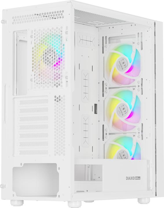 Image du produit Genesis Obudowa Diaxid 605 ARGB biała (NPC-2173) (ATX, mATX, Mini-ATX)