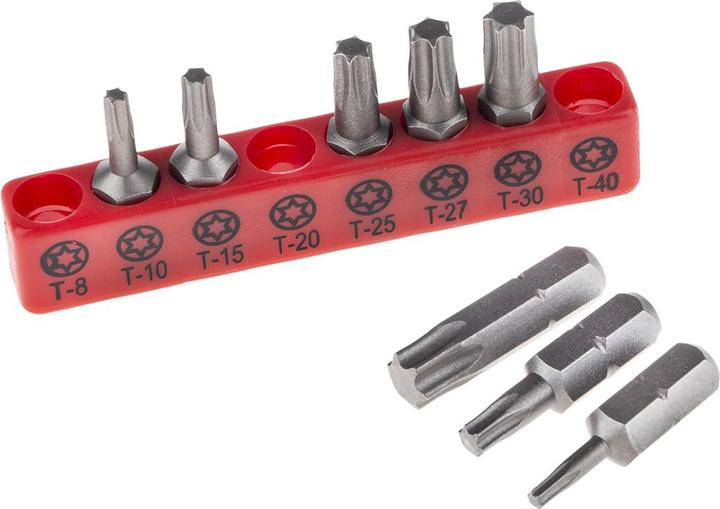 Produktbild RS PRO Bit-Satz Torx 8-teilig (Innensechsrund TX)