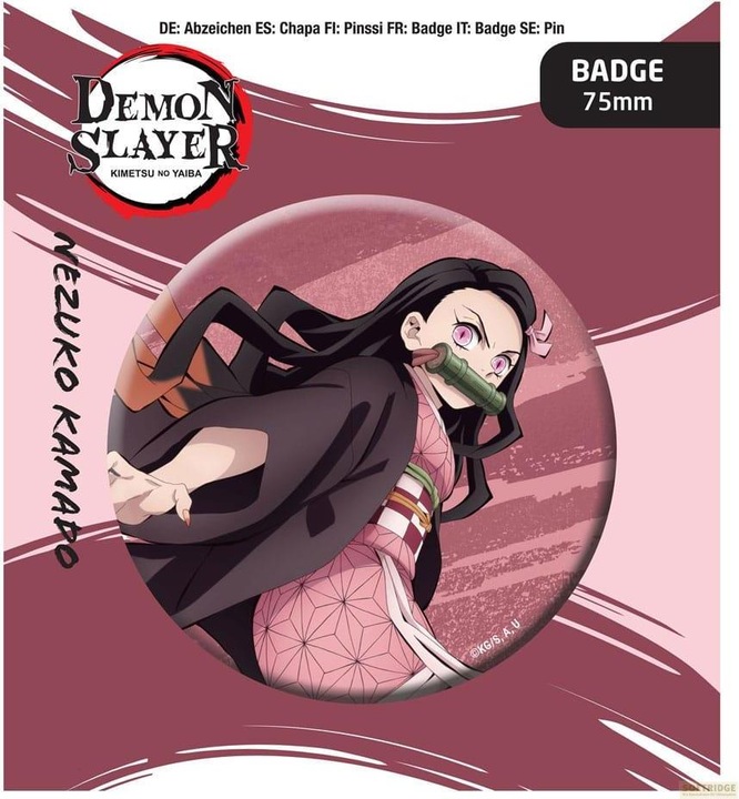 Actual product image POPbuddies Demon Slayer: Kimetsu no Yaiba pin badge Nezuko Kamado