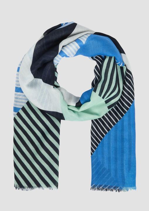 Immagine prodotto s.Oliver Tuch Feines Tuch aus recyceltem Polyester mit modischem Artwork-Print