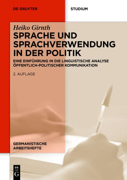 Produktbild Sprache und Sprachverwendung in der Politik (Deutsch, Heiko Girnth, 2015)