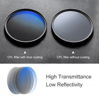 Produktbild K&F Concept Nano-C HMC CPL Zirkularpolarisationsfilter – 67 mm (67 mm, Polarisationsfilter)