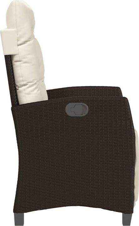 Produktbild vidaXL Gartensessel mit Fussteil 2 Stk. Verstellbar