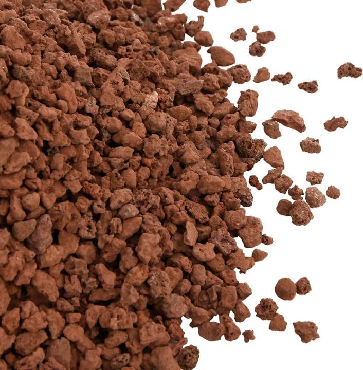 Actual product image vidaXL Lava granules 25 kg red 5-8 cm,Colour: red,Material (Bottom ground, Stone)