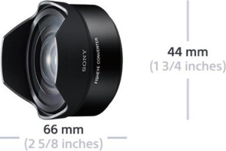 Actual product image Sony VCL-ECF2, fisheye lens converter (Wide-angle converter, Universal)