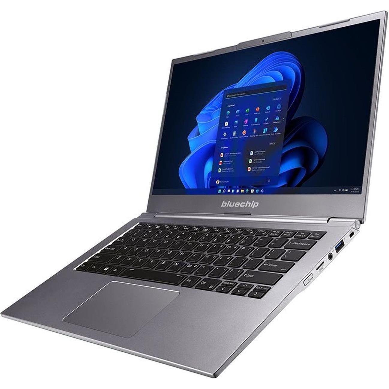 Bluechip TRAVELline 14W3 EDU (14", Intel Core i5-1335U, 16 GB, 500 GB, DE), Notebook, Grau