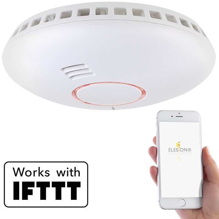 Image du produit VisorTech Détecteur de fumée & de chaleur WLAN, notification par app dans le monde entier