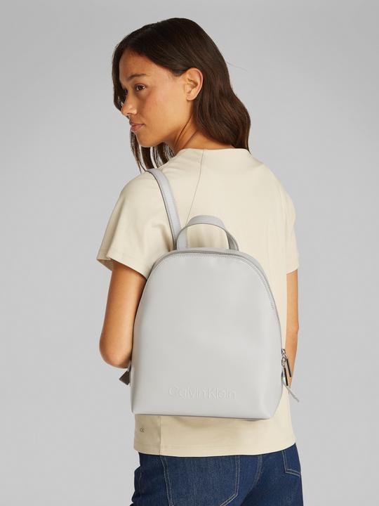 Actual product image Calvin Klein Embossed Calvin Round Backpack