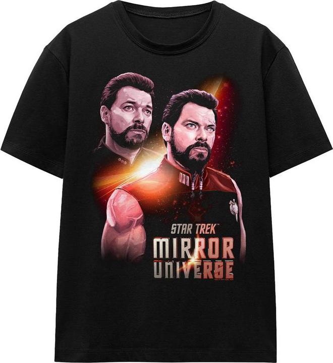 Actual product image Unisex Adult Mirror Riker T-Shirt (S)