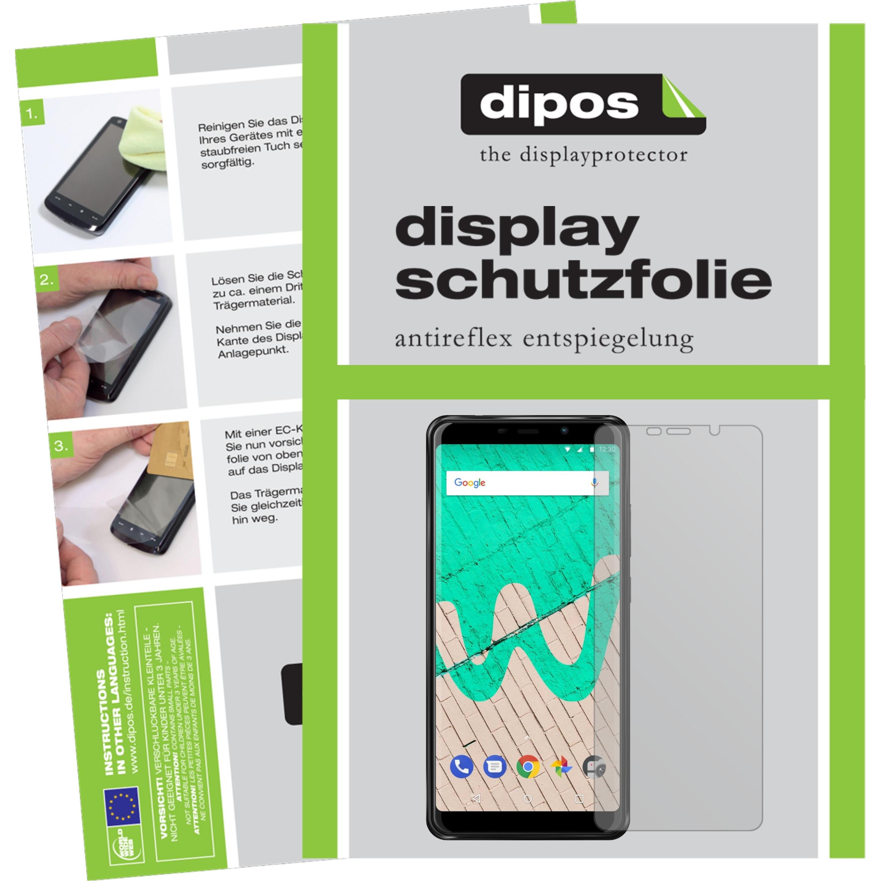 Dipos Displayschutzfolie Antireflex (5 Stück, Wiko View Max), Smartphone Schutzfolie, Transparent