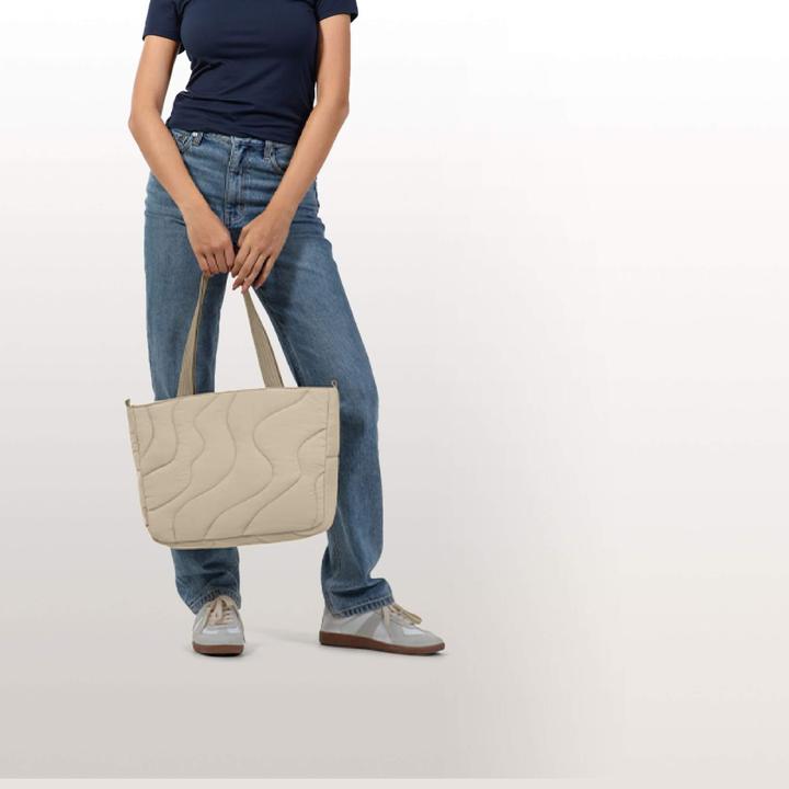 Produktbild tomtoc Terra-T38 Puffy Laptop Tote Bag, 13.5L, beige (16", Universal)