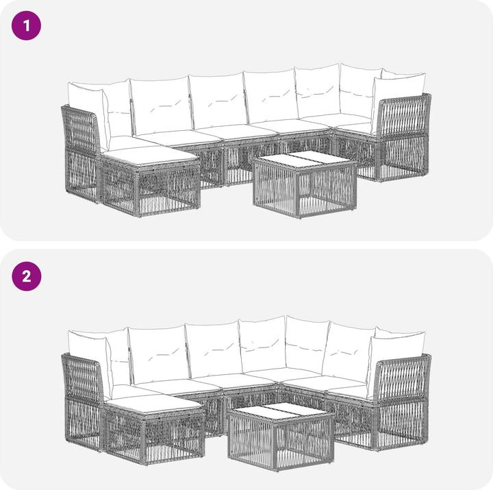 Produktbild vidaXL Garten-Sofa