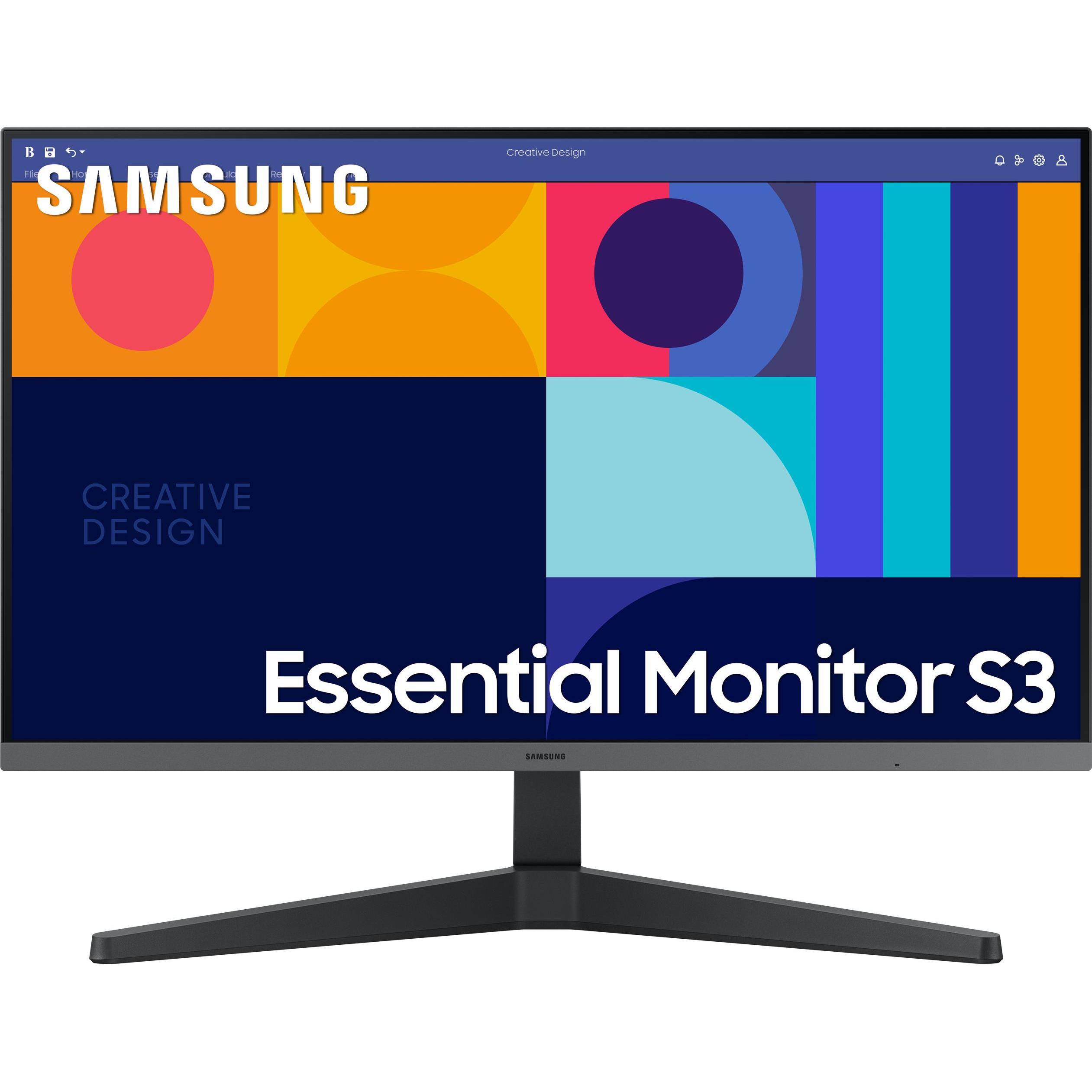Samsung Essential S3 S33GC (1920 x 1080 Pixel, 27"), Monitor, Schwarz
