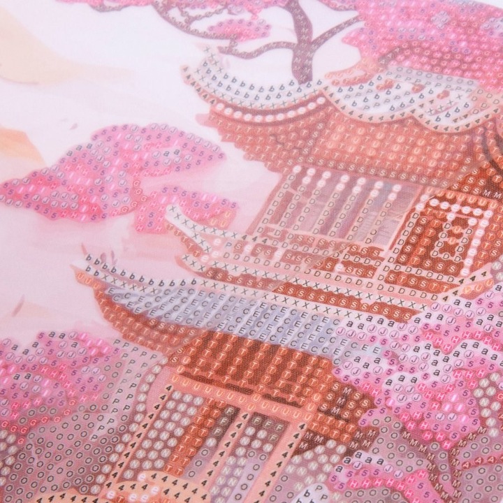 Actual product image Craft Buddy Cherry Blossom Bliss, 35x45cm Crystal Art Scroll