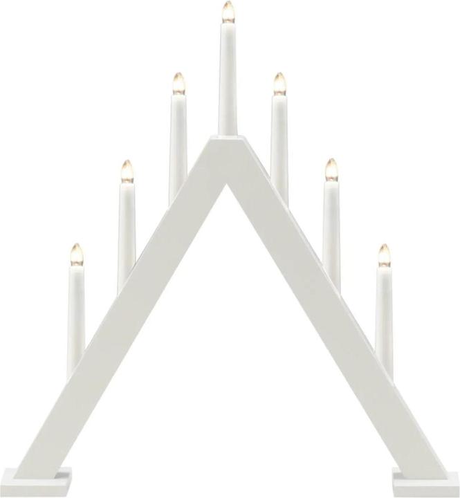 Produktbild Konstsmide mattweiss Holzleuchter