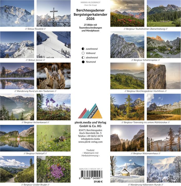 Produktbild Berchtesgadener Bergsteigerkalender 2026