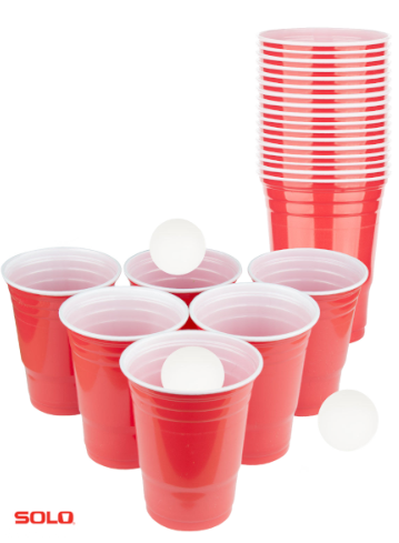 Actual product image MrPong Beer Pong Set Red SOLO Mug