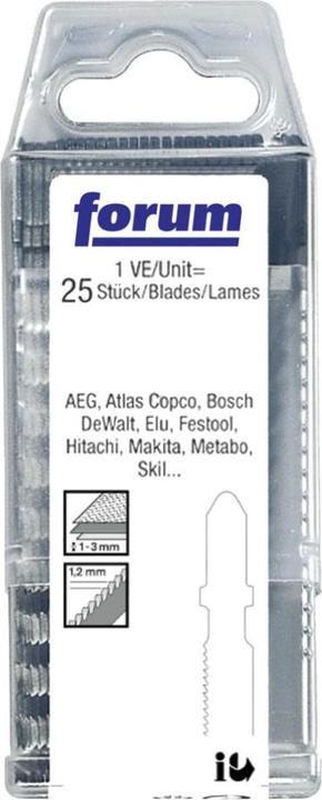 Produktbild Forum Professional Solutions Stichsägeblattbox T118A 25St HSS, für Metall