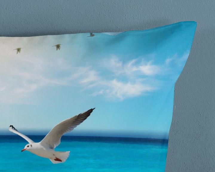 Image du produit Good Morning Sealife (Set de linge de lit, 135 x 200 cm, 80 x 80 cm)