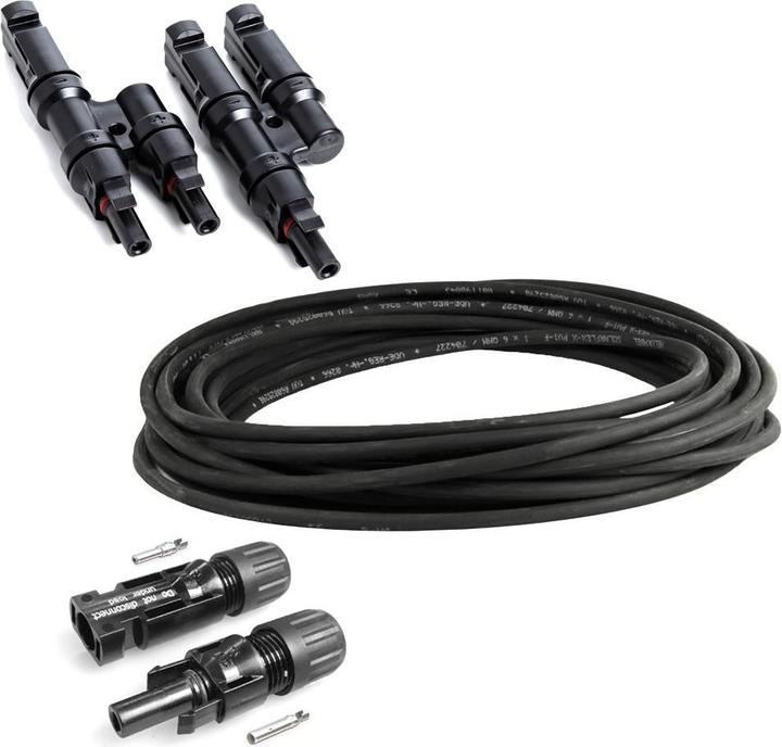 Produktbild Offgridtec Solar-Connection Kit 2 - 10m Solarkabel - Stecker- Solarstecker Abzweigbuchsen