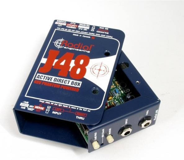 Actual product image Radial J48-MK2 actieve DI box phantom powered (DI box)