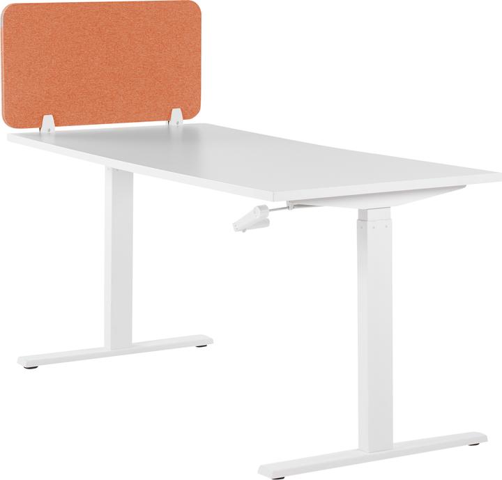 Immagine prodotto Beliani Divisorio per scrivania rosso chiaro 80 x 40 cm WALLY (80 x 40 cm)