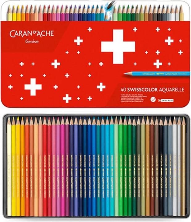 Immagine prodotto Caran d'Ache Matite colorate in metallo Swisscolor (Multicolore, 40 x)