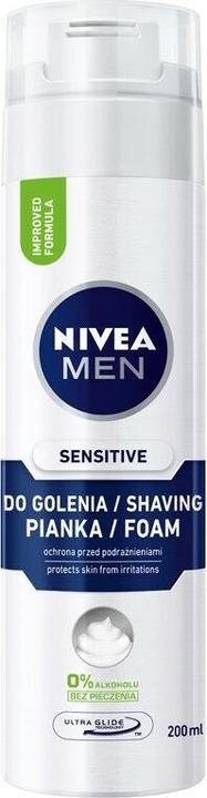 NIVEA MEN Men Sensitive soothing piano for shaving - 200ML (200 ml, Shaving cream)