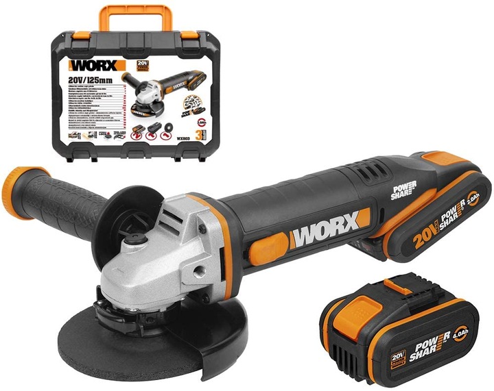 Worx Winkelschleifer 20V WX803 (125 mm)