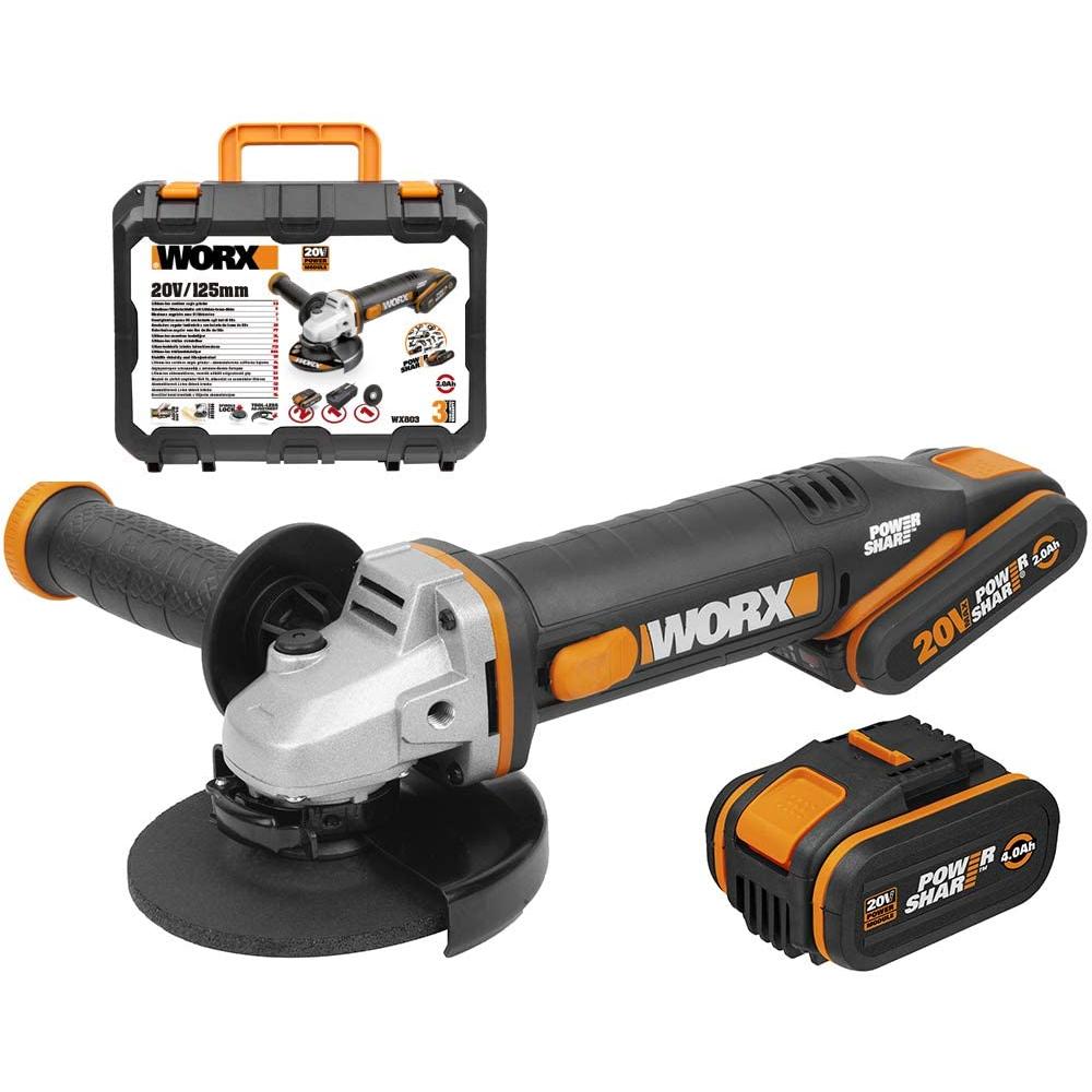 Worx, Winkelschleifer, Winkelschleifer 20V WX803 (125 mm)