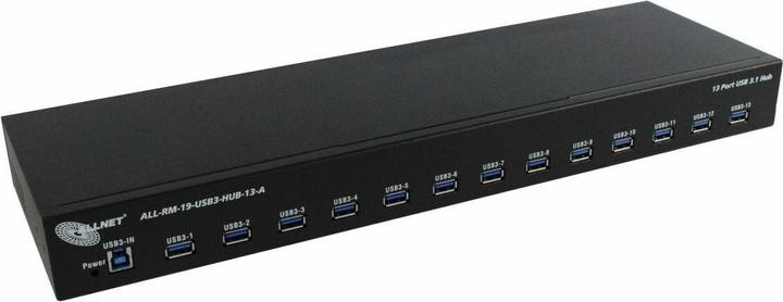 Produktbild Allnet usb 3.0 13 port hub-type-a 19 zoll 1he