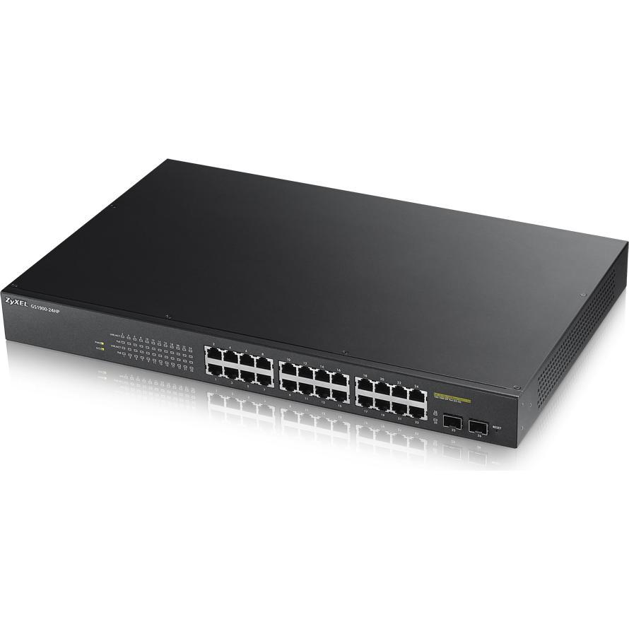 Zyxel Gs1900-24hp (26 Ports), Netzwerk Switch, Schwarz