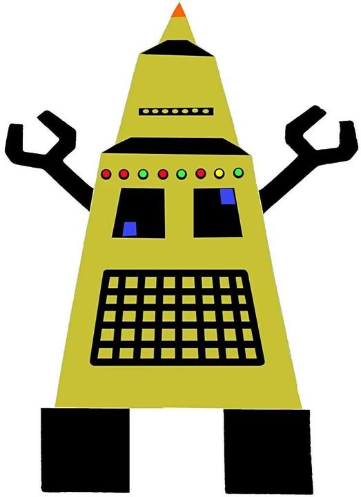 Image du produit Creativ Company Papier de bricolage Robot 16 pièces, blanc (16x)