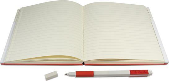 Image du produit LEGO Carnet de notes verrouillé avec stylo gel rouge (Blanc)