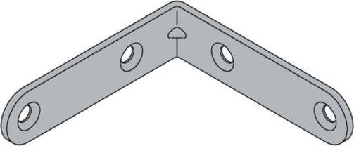 Produktbild Hettich Stuhlwinkel 15 x 60 x 60 mm, verzinkt, 25