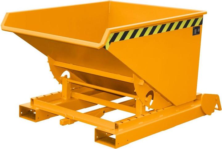Immagine prodotto eurokraft pro Contenitore ribaltabile automatico, capacità 0,6 m³, arancione RAL 2000. (600 l)