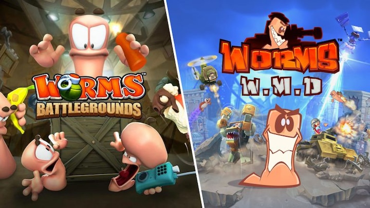 Produktbild Team17 Telltale Games Worms Battlegrounds + Worms WMD Double Pack (PS4, EN)