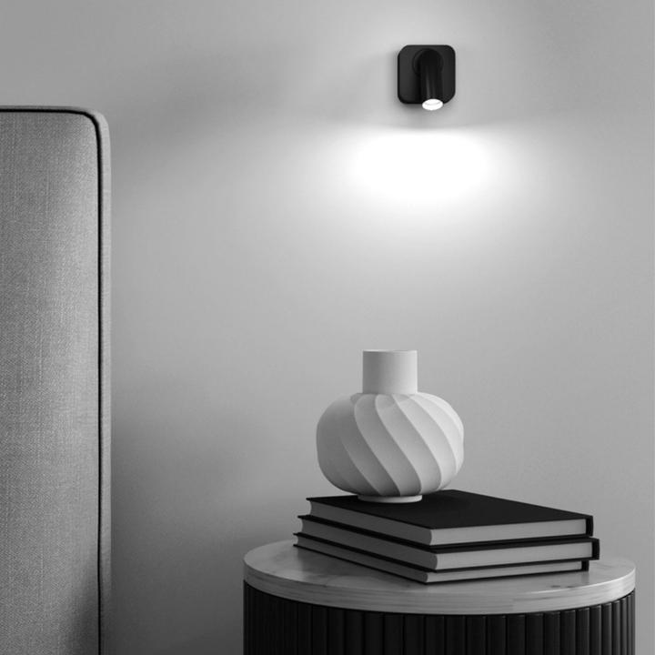 Image du produit Maytoni Applique murale LED Mirax 3W pivotante, orientable Noir Blanc Chaud (250 lm)