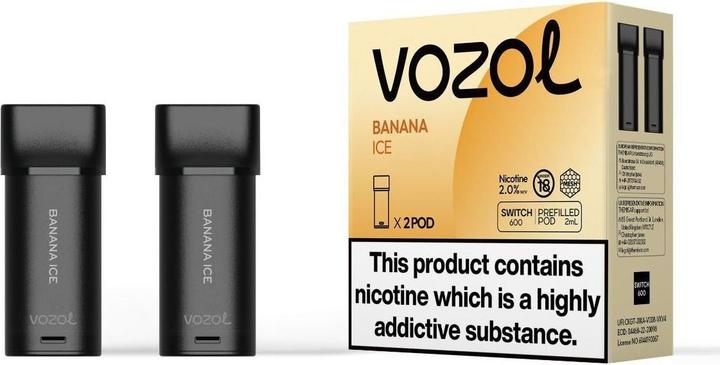 Image du produit Vozol Switch 600 Pod, Banana ICE (Banane)