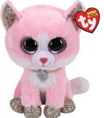 Productafbeelding Ty Beanie Boo's Clip Fiona Roze Kat (10 cm)
