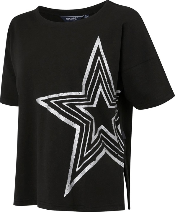 Actual product image Regatta Womens/Ladies Abaya Star Foil Print T-Shirt (44 D)