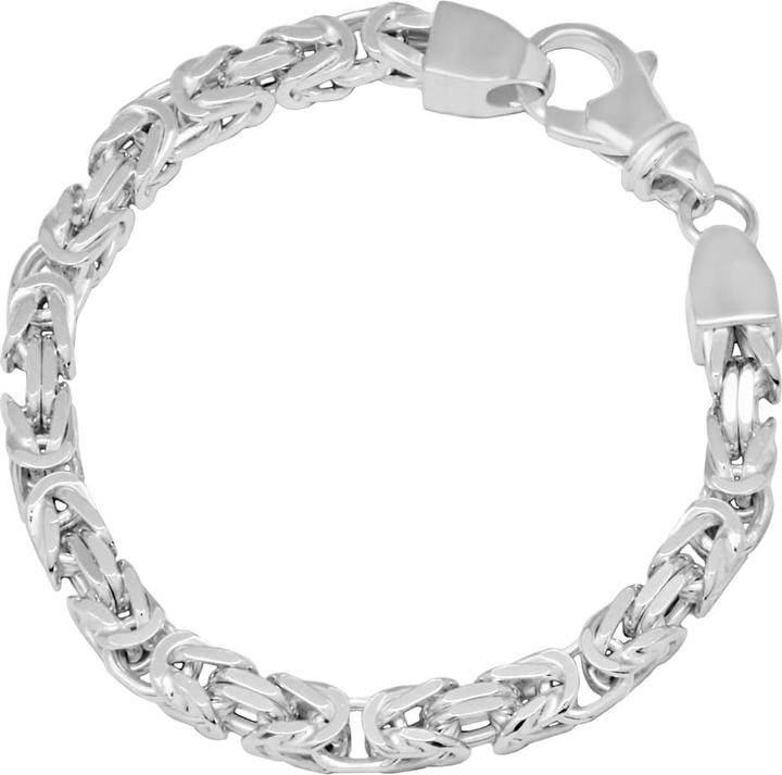 Immagine prodotto Candy Bracciale King Chain Heracles 7,7 mm, Argento 925 (21 cm, Argento 925)