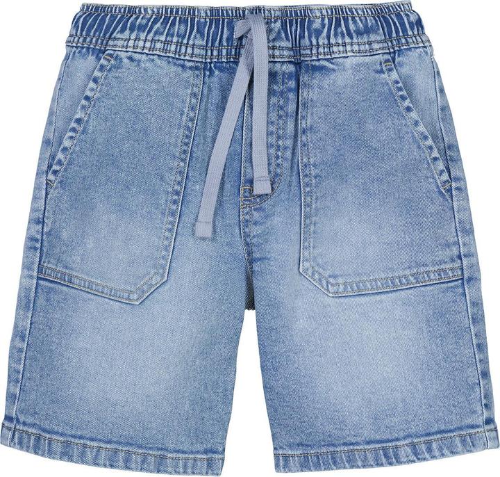 Actual product image La Redoute Collections Denim Bermuda shorts with drawstrings (110)