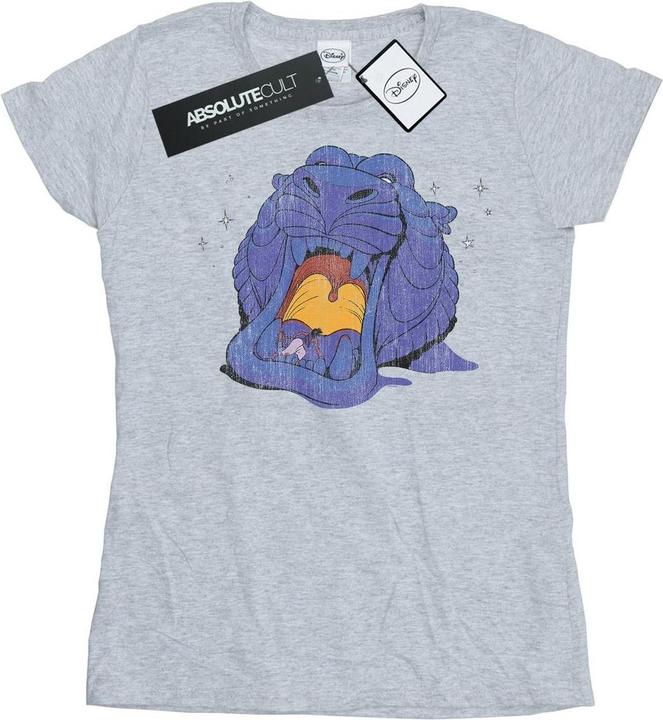 Actual product image Disney Womens/Ladies Aladdin Cave Of Wonders Distressed Cotton T-Shirt (XXL)
