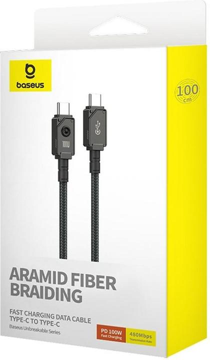 Image du produit Baseus USB C — USB C (1 m, USB 2.0, 100 W)