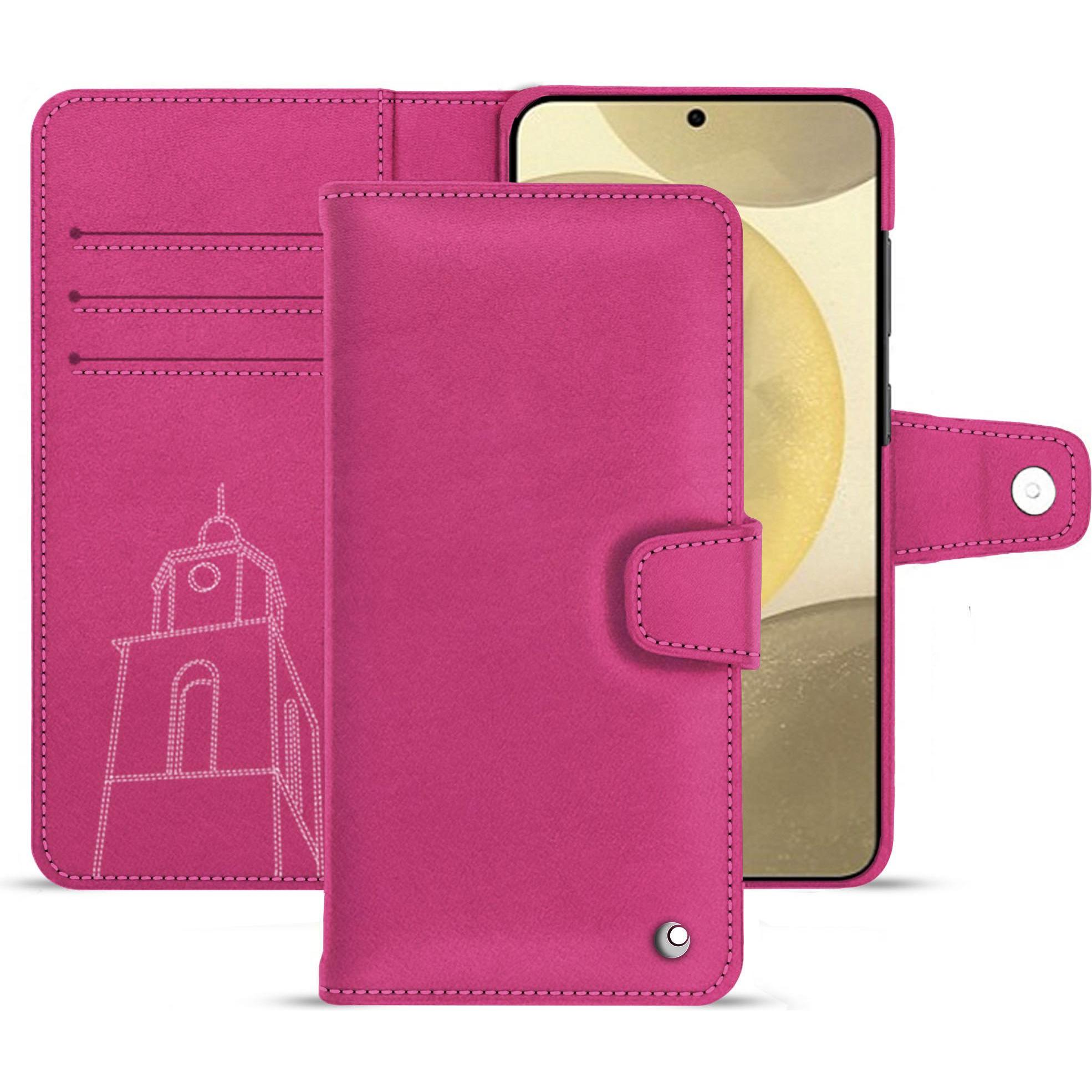 Noreve Lederschutzhülle (Samsung Galaxy S24+), Smartphone Hülle, Rosa