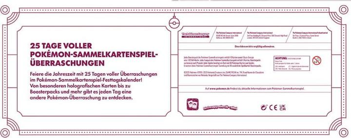 Immagine prodotto Pokémon PKM: Calendario delle feste 2025 -D