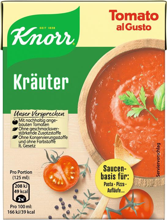 Actual product image Knorr Tomato al Gusto Herbs (370 g)