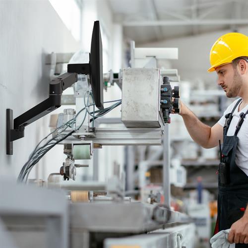 Thumbnail - Ergotron Lx Pro Arm Single Display Wall Mount black (Wand, 34"), Monitor Halterung, Schwarz